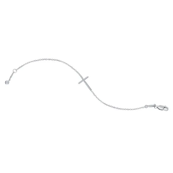 Sterling Silver Sideways Cross Bracelet Ware's Jewelers Bradenton, FL