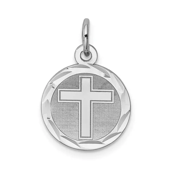 Sterling Silver Cross Charm Pendant Ware's Jewelers Bradenton, FL