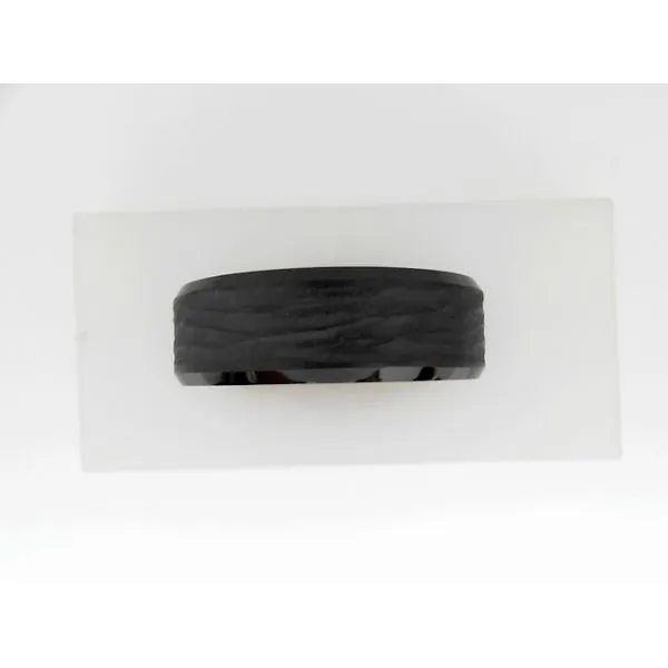 Men's Black Diamond Ceramic Wedding Band Ware's Jewelers Bradenton, FL