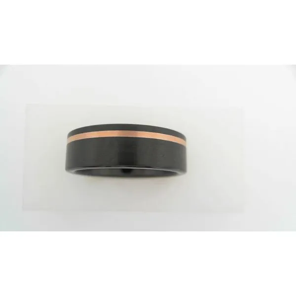 Men's Rose Gold Ceramic Wedding Band Ware's Jewelers Bradenton, FL