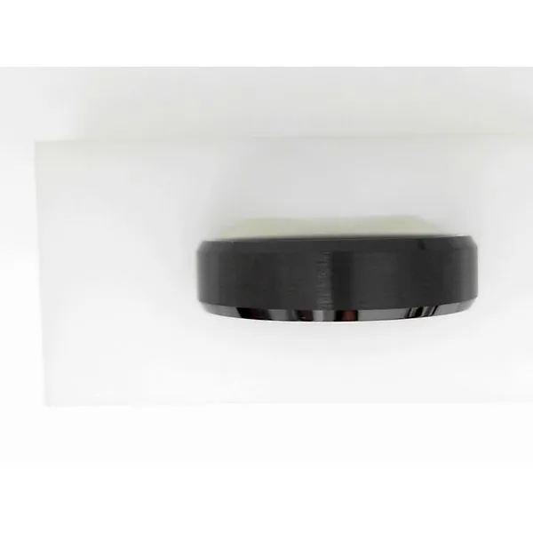 Black Diamond Ceramic Men's Wedding Band with Satin Finish Ware's Jewelers Bradenton, FL