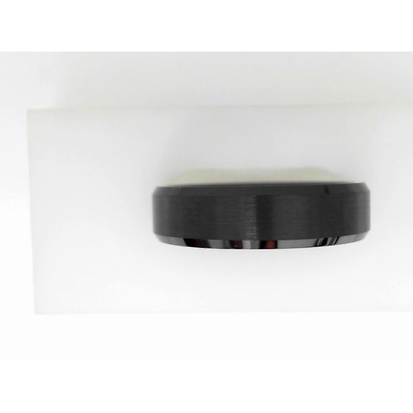Black Diamond Ceramic Men's Wedding Band with Satin Finish Ware's Jewelers Bradenton, FL