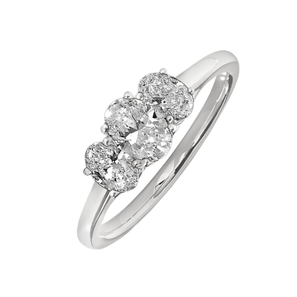 Complete Lab Grown Diamond Engagement Ring with Side Stones Wesche Jewelers Melbourne, FL