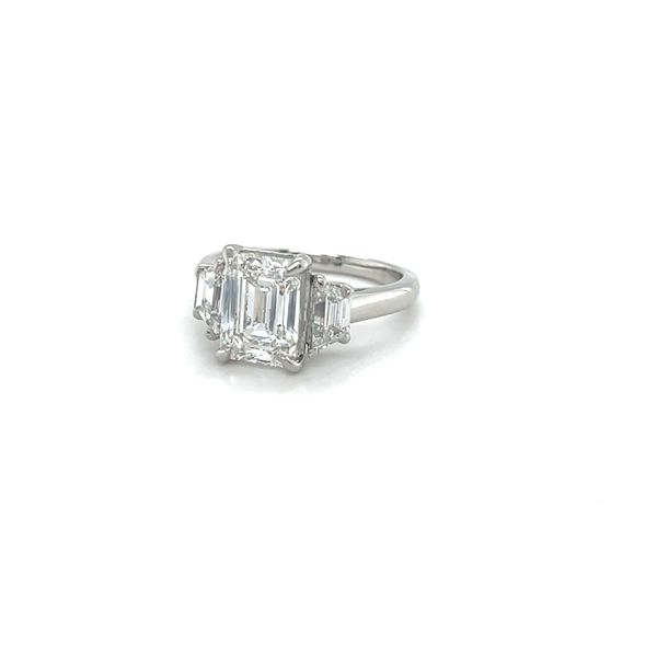 Complete Lab Grown Diamond Engagement Ring with Side Stones Wesche Jewelers Melbourne, FL