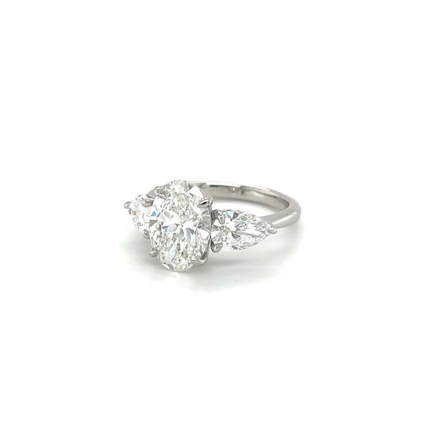 Complete Lab Grown Diamond Engagement Ring with Side Stones Wesche Jewelers Melbourne, FL