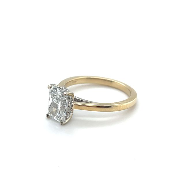 Complete Lab Grown Diamond Engagement Ring with Side Stones Wesche Jewelers Melbourne, FL