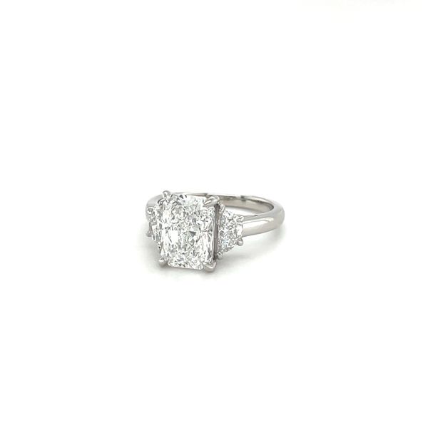 Complete Lab Grown Diamond Engagement Ring with Side Stones Wesche Jewelers Melbourne, FL