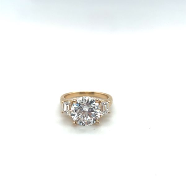 Complete Lab Grown Diamond Engagement Ring with Side Stones Wesche Jewelers Melbourne, FL