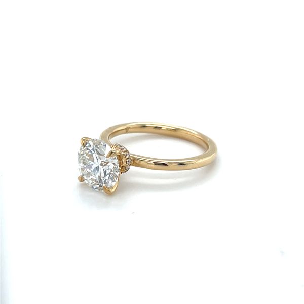 Complete Lab Grown Diamond Engagement Ring with Side Stones Wesche Jewelers Melbourne, FL