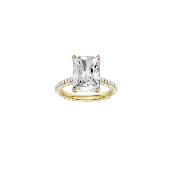 Complete Lab Grown Diamond Engagement Ring with Side Stones Wesche Jewelers Melbourne, FL