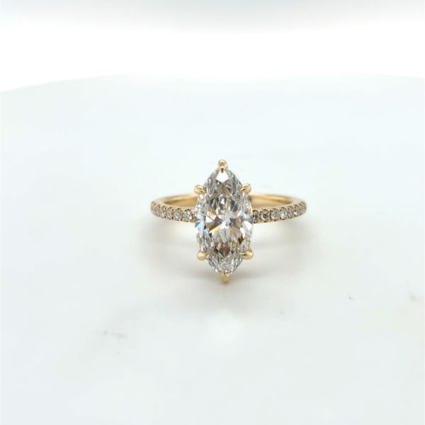 Complete Lab Grown Diamond Engagement Ring with Side Stones Wesche Jewelers Melbourne, FL