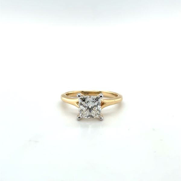 Complete Lab Grown Diamond Engagement Ring with Side Stones Wesche Jewelers Melbourne, FL