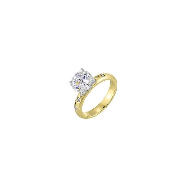 Complete Lab Grown Diamond Engagement Ring with Side Stones Wesche Jewelers Melbourne, FL