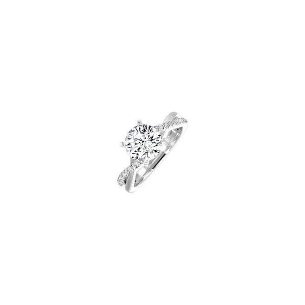 Complete Lab Grown Diamond Engagement Ring with Side Stones Wesche Jewelers Melbourne, FL