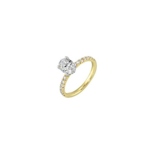 Complete Lab Grown Diamond Engagement Ring with Side Stones Wesche Jewelers Melbourne, FL