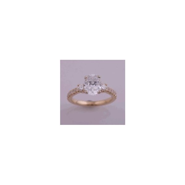 Complete Lab Grown Diamond Engagement Ring with Side Stones Wesche Jewelers Melbourne, FL
