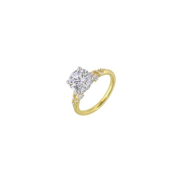 Complete Lab Grown Diamond Engagement Ring with Side Stones Wesche Jewelers Melbourne, FL