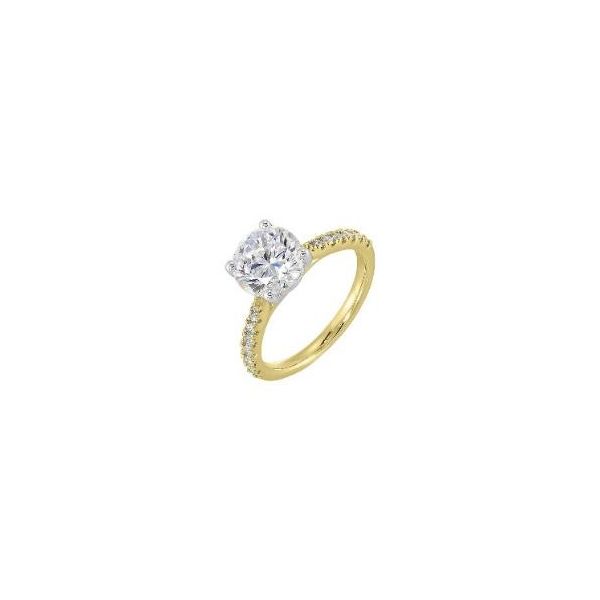 Complete Lab Grown Diamond Engagement Ring with Side Stones Wesche Jewelers Melbourne, FL