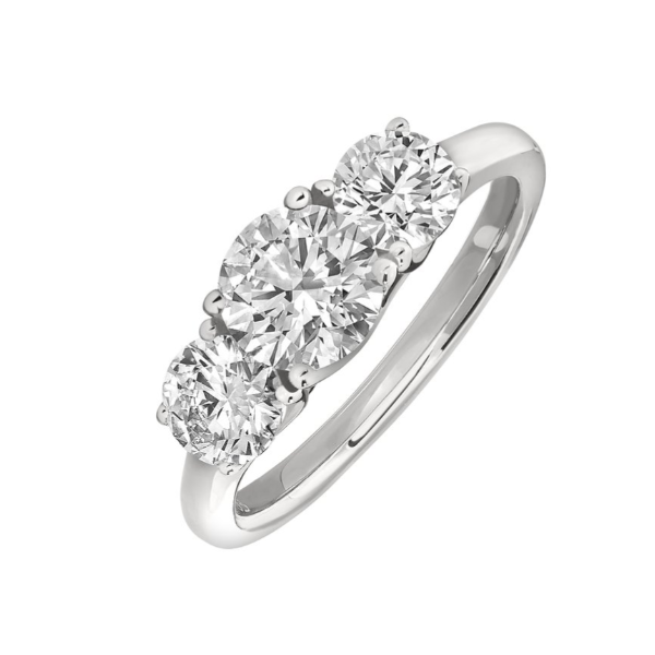 Complete Lab Grown Diamond Engagement Ring with Side Stones Wesche Jewelers Melbourne, FL