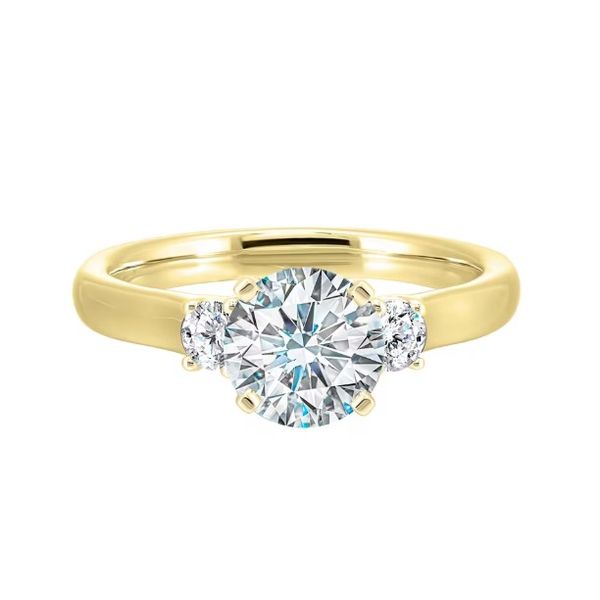 Complete Lab Grown Diamond Engagement Ring with Side Stones Wesche Jewelers Melbourne, FL