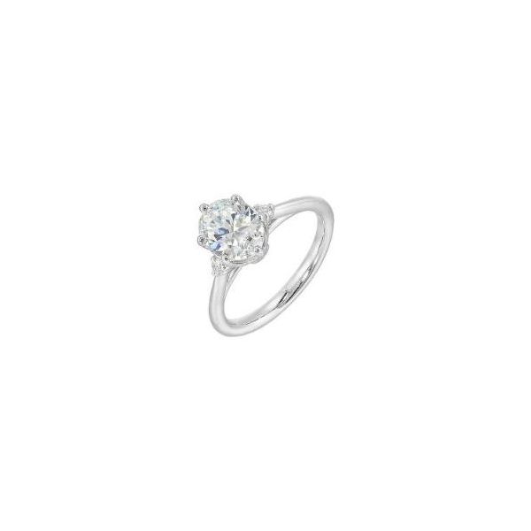 Complete Lab Grown Diamond Engagement Ring with Side Stones Wesche Jewelers Melbourne, FL