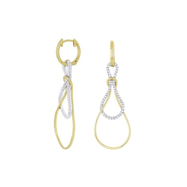 Diamond Accented Knots on Hoops by Madison L Wesche Jewelers Melbourne, FL