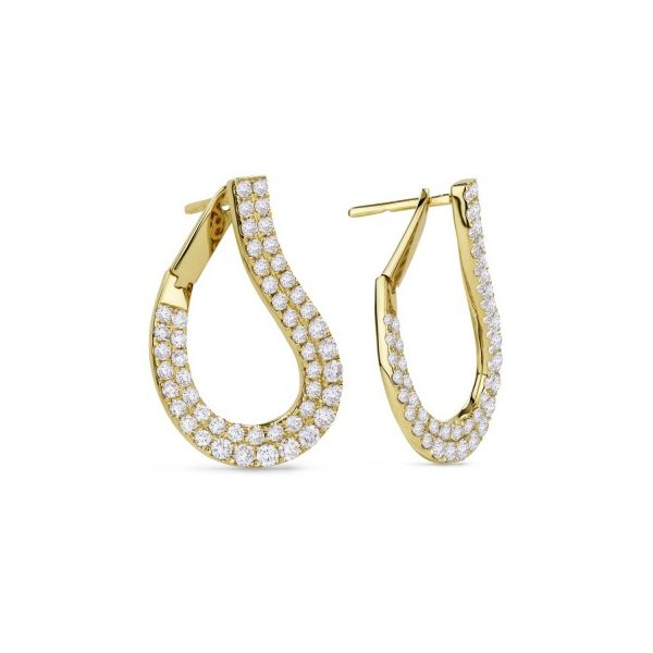 Diamond Pave Hoops by Madison L Wesche Jewelers Melbourne, FL