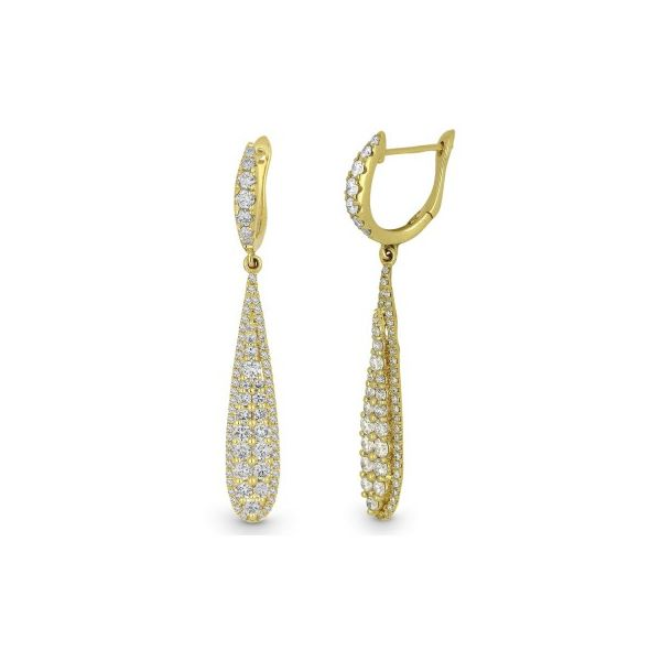 Diamond Pear Drop Earrings by Madison L Wesche Jewelers Melbourne, FL