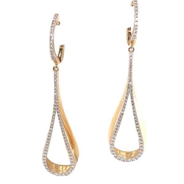  Diamond Ribbon Earrings by Madison L Wesche Jewelers Melbourne, FL