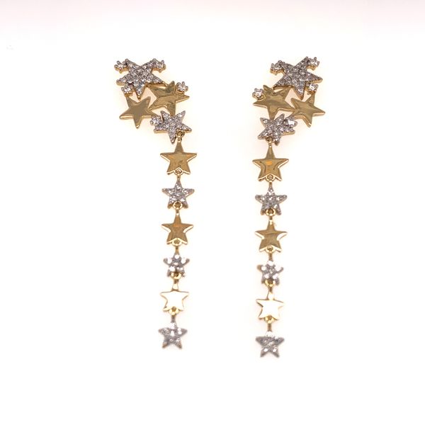 Star Cluster Dangle Earrings by Madison L Wesche Jewelers Melbourne, FL