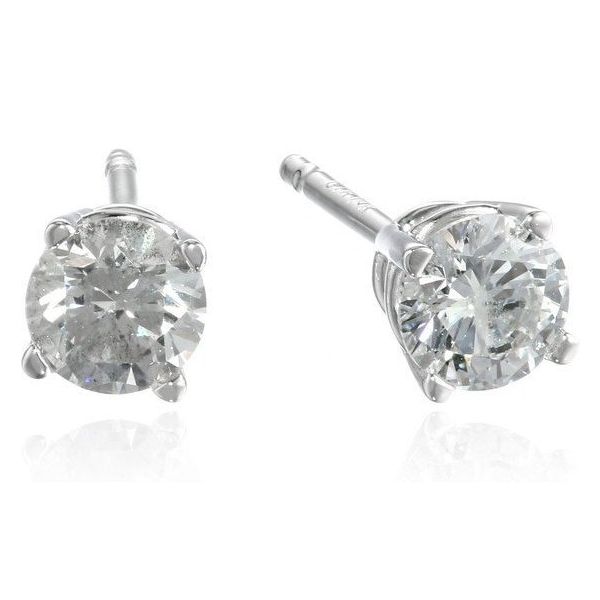 Diamond 4-Prong Stud Earrings Wesche Jewelers Melbourne, FL