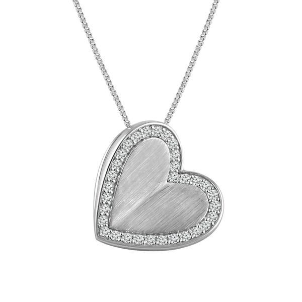 Folded Heart Pendant Wesche Jewelers Melbourne, FL