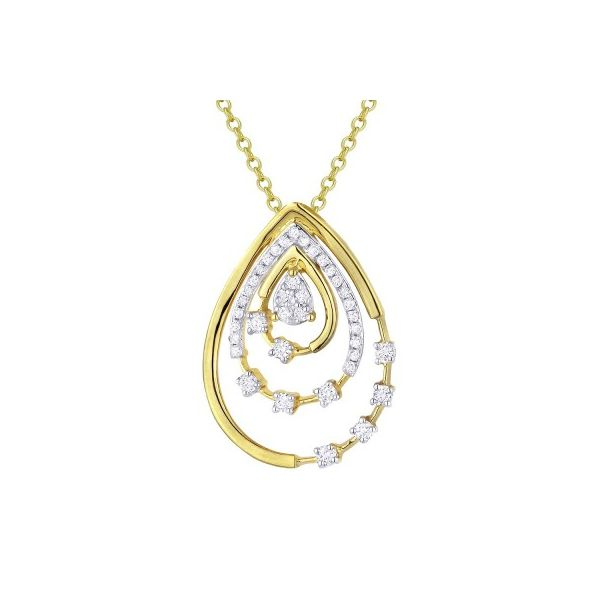 Diamond Concentric Pendant by Madison L Wesche Jewelers Melbourne, FL