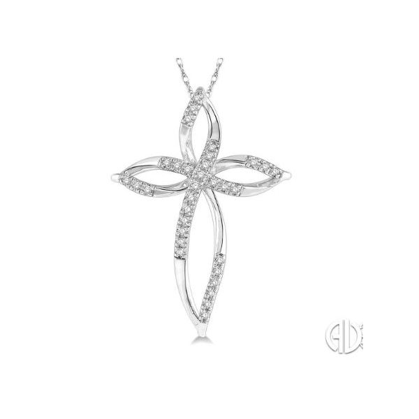 Diamond Open Cross Pendant Wesche Jewelers Melbourne, FL