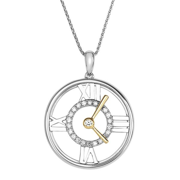 LAB GROWN Diamond Clock Pendant by Chatham Wesche Jewelers Melbourne, FL