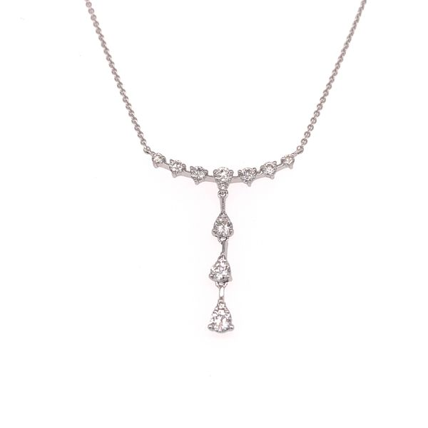 Diamond Bar with 3-Pear Drop by Madison L Wesche Jewelers Melbourne, FL