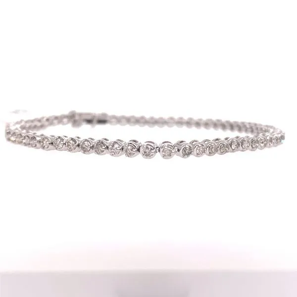 Round Diamond Tennis Bracelet Image 2 Wesche Jewelers Melbourne, FL