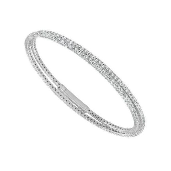 Diamond Wrap Around Flexible Bracelet Wesche Jewelers Melbourne, FL