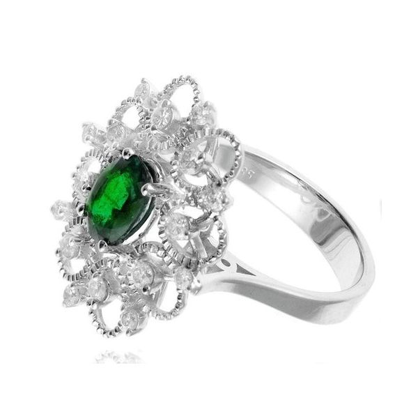 Emerald Vintage Style Ring Wesche Jewelers Melbourne, FL