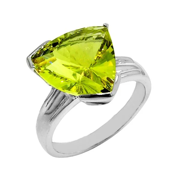 Lemon Quartz Ring by Benjamin Cohen Wesche Jewelers Melbourne, FL