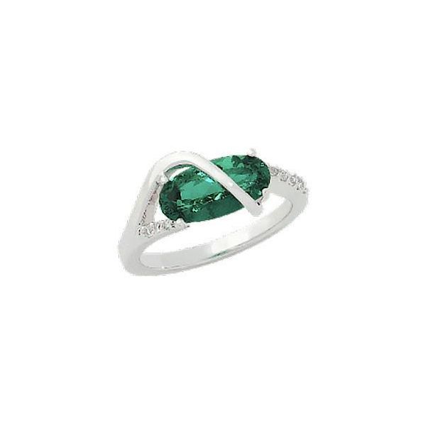 Lab Grown Emerald Ring with Lab Grown Diamonds by Chatham Wesche Jewelers Melbourne, FL