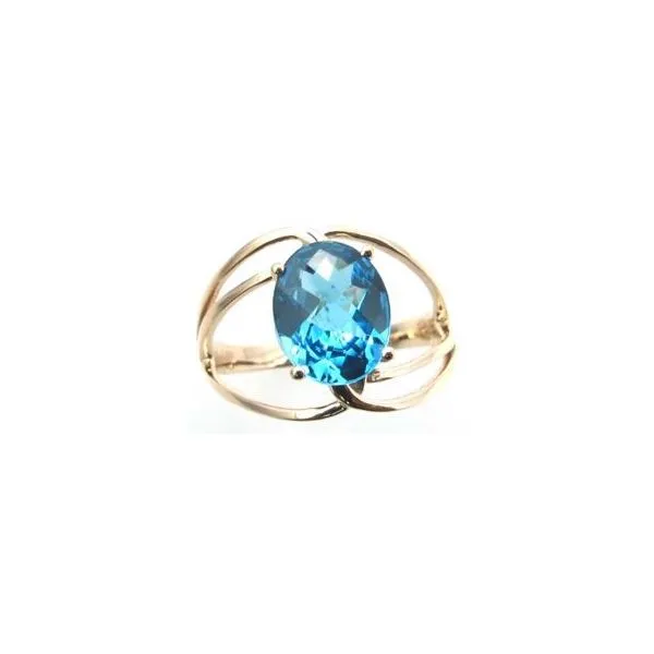 Swiss Blue Topaz Open Style Ring Wesche Jewelers Melbourne, FL