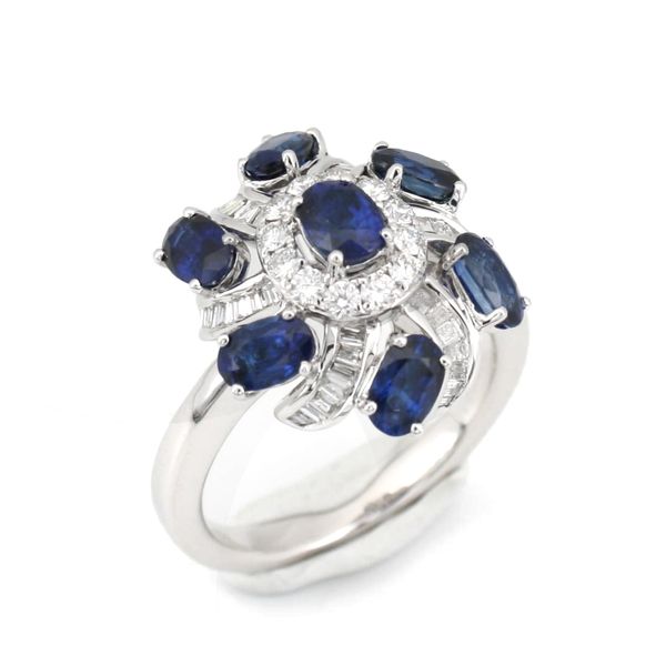 Blue Sapphire Cocktail Ring Wesche Jewelers Melbourne, FL