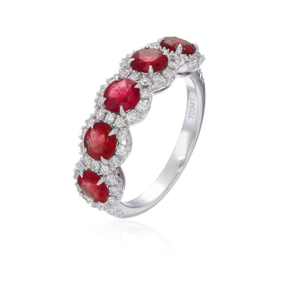 Ruby 5-Stone Ring Wesche Jewelers Melbourne, FL