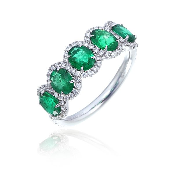 Emerald 5-Stone Ring Wesche Jewelers Melbourne, FL