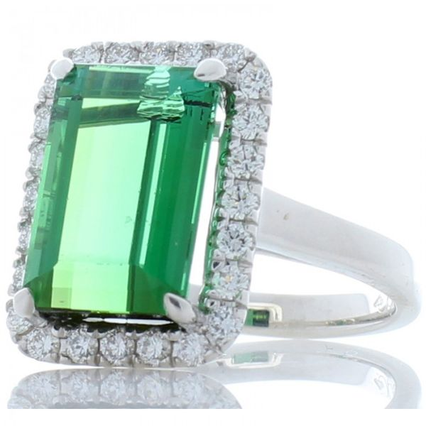 Green Tourmaline Ring Wesche Jewelers Melbourne, FL