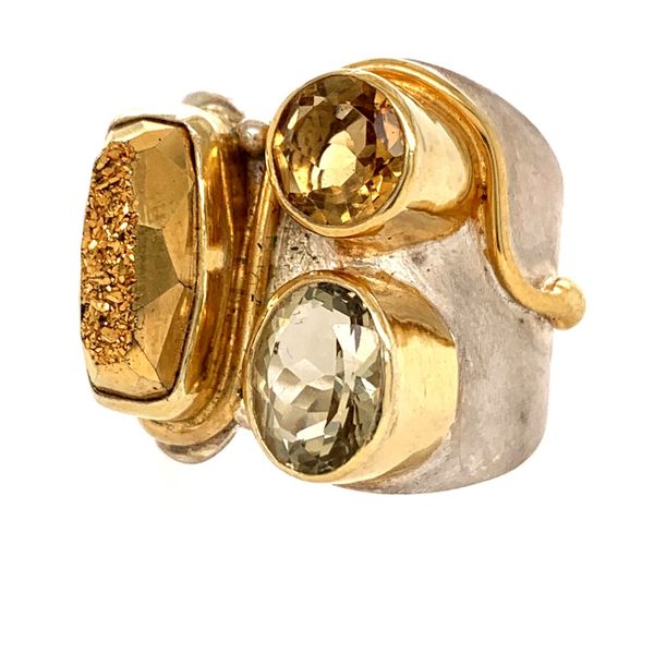 Druzy and Multi-Gemstone Ring by Michou Wesche Jewelers Melbourne, FL