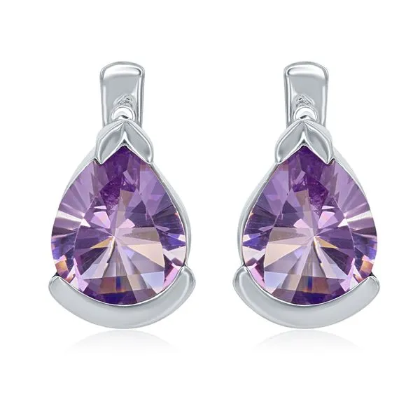  Amethyst Earrings by Benjamin Cohen Wesche Jewelers Melbourne, FL