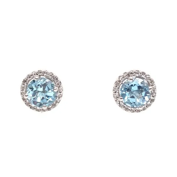  Blue Topaz Studs by Benjamin Cohen Wesche Jewelers Melbourne, FL