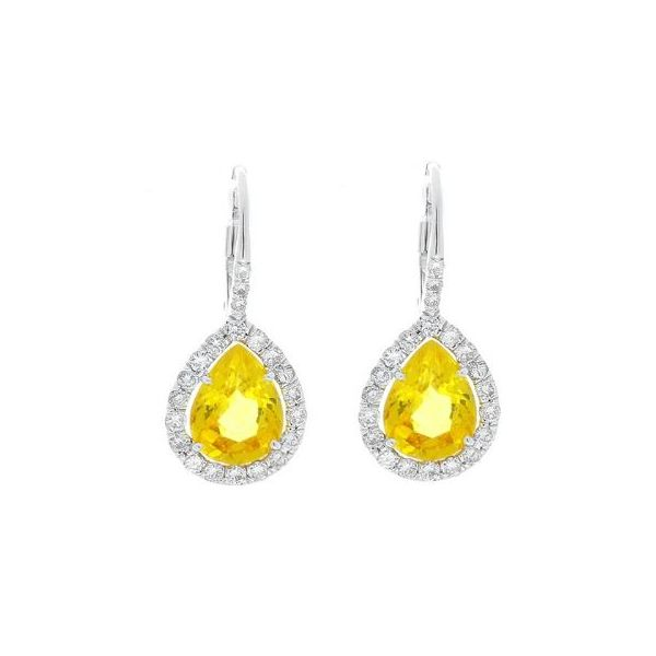 Yellow Sapphire Earrings Wesche Jewelers Melbourne, FL